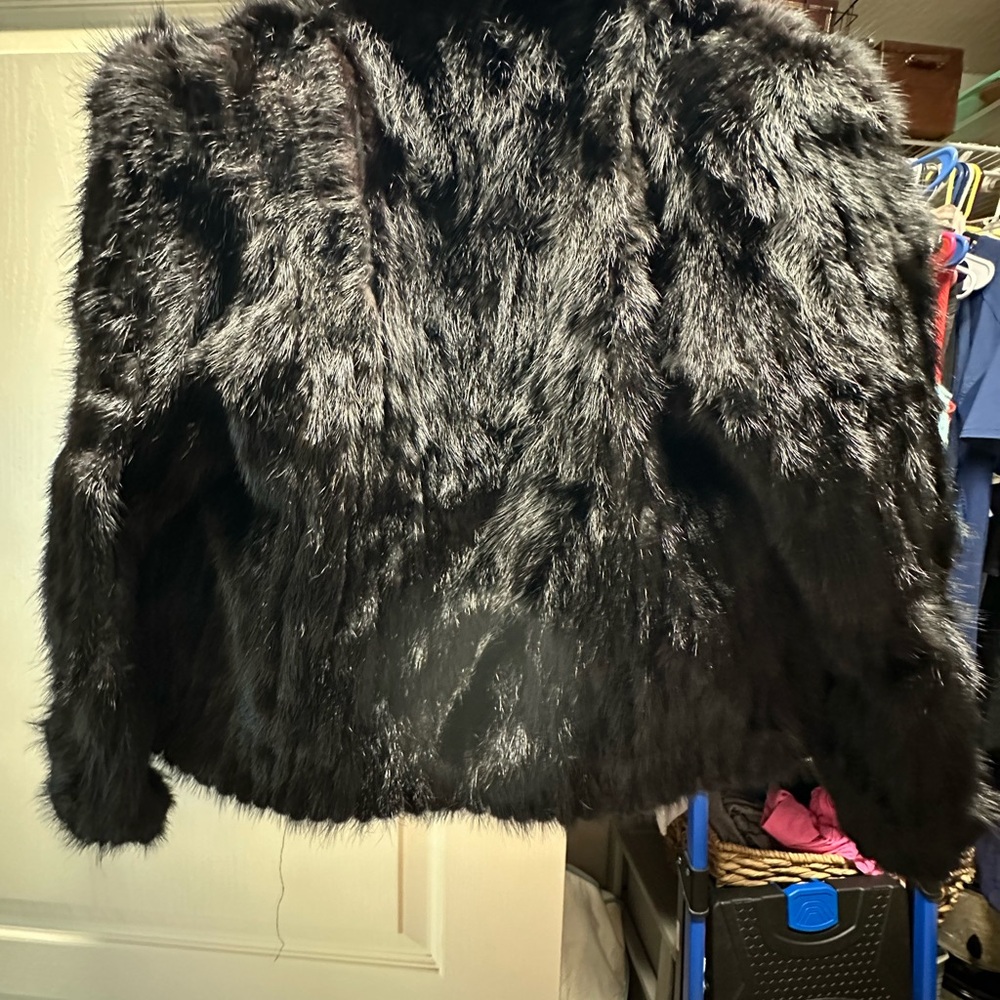 Saga Furs Black Mink Fur Coat - Picture 9 of 16